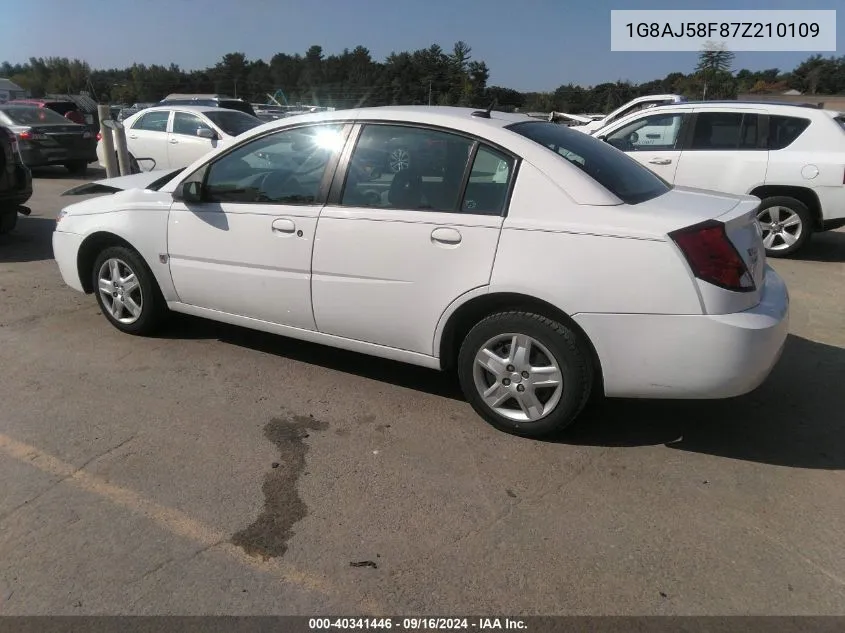 2007 Saturn Ion Level 2 VIN: 1G8AJ58F87Z210109 Lot: 40341446