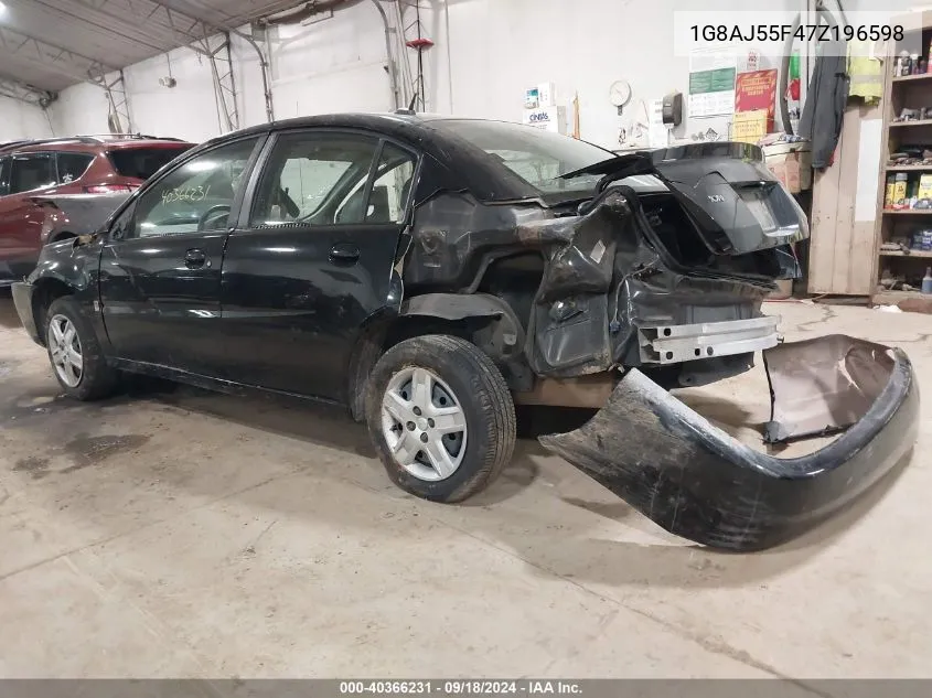 2007 Saturn Ion 2 VIN: 1G8AJ55F47Z196598 Lot: 40366231