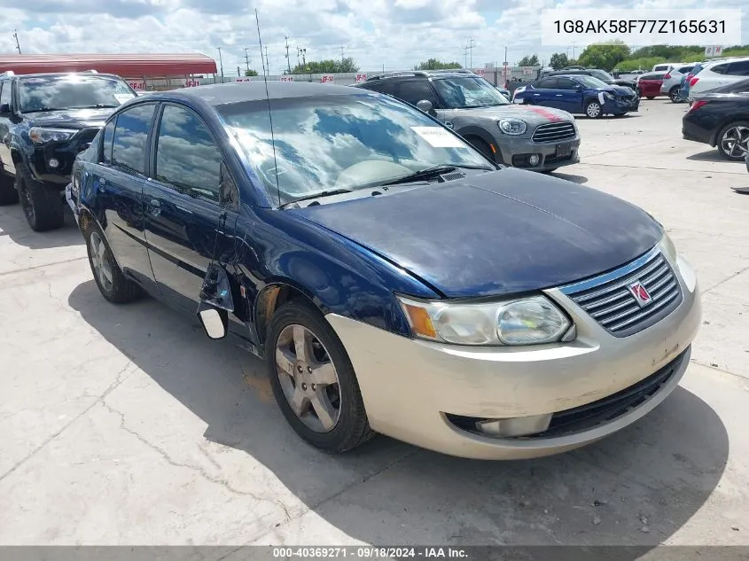 2007 Saturn Ion 3 VIN: 1G8AK58F77Z165631 Lot: 40369271