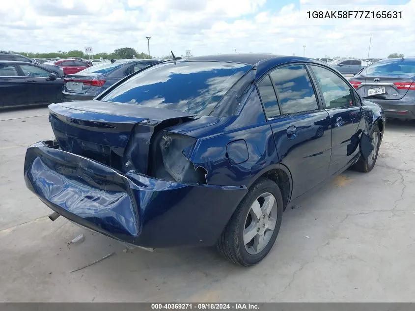 2007 Saturn Ion 3 VIN: 1G8AK58F77Z165631 Lot: 40369271