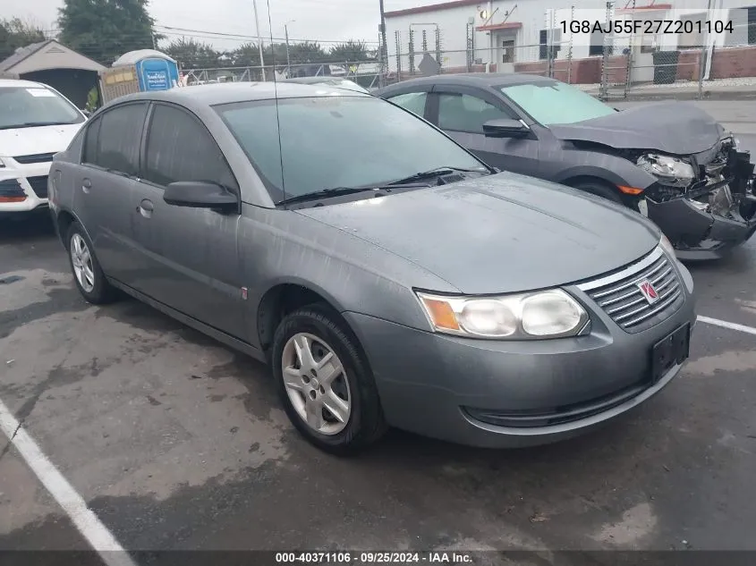 2007 Saturn Ion 2 VIN: 1G8AJ55F27Z201104 Lot: 40371106