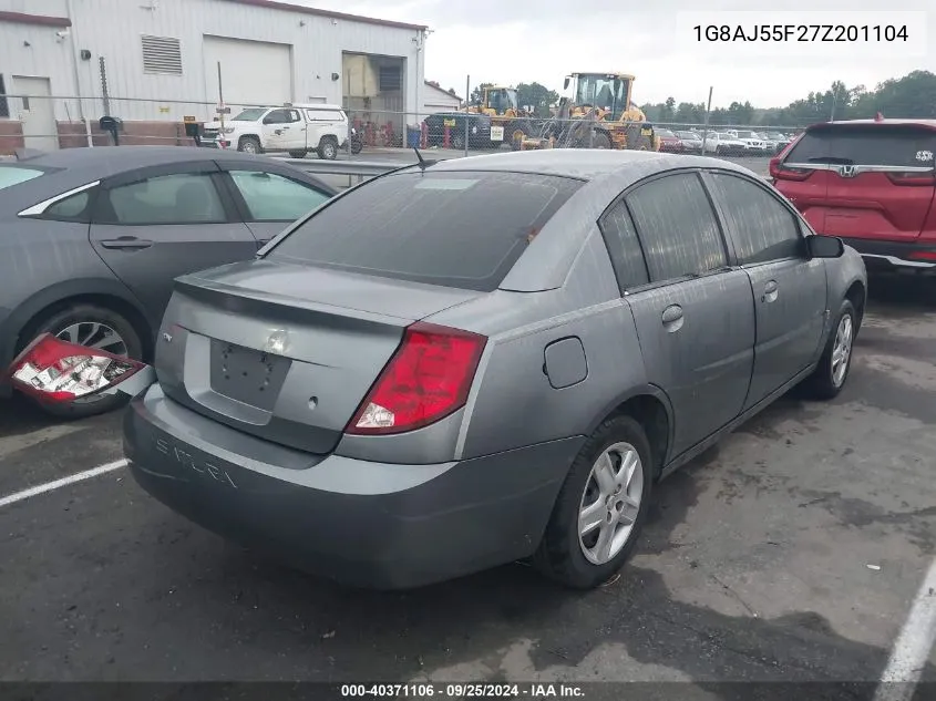 2007 Saturn Ion 2 VIN: 1G8AJ55F27Z201104 Lot: 40371106