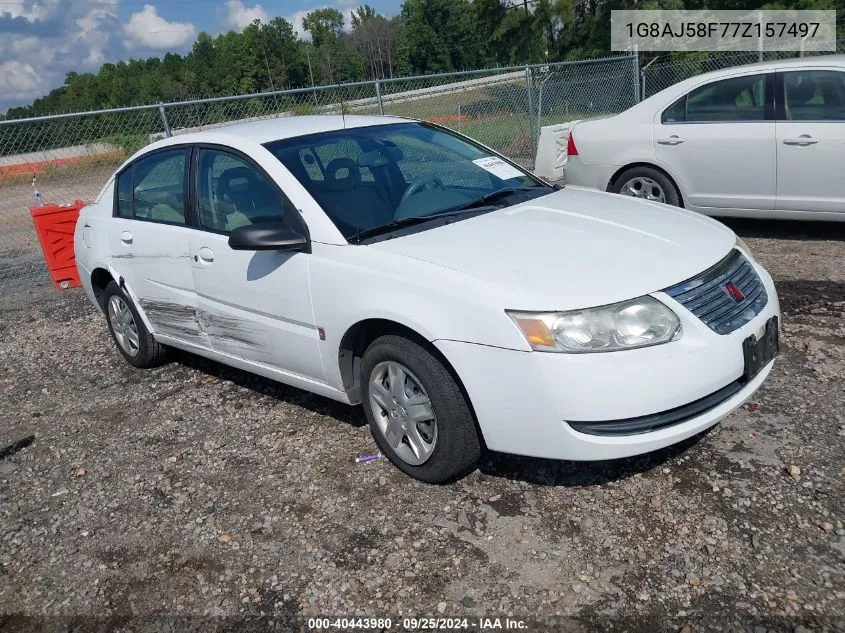 2007 Saturn Ion 2 VIN: 1G8AJ58F77Z157497 Lot: 40443980