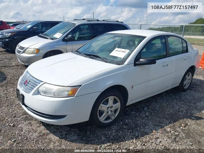 2007 Saturn Ion 2 VIN: 1G8AJ58F77Z157497 Lot: 40443980