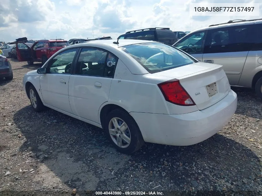 2007 Saturn Ion 2 VIN: 1G8AJ58F77Z157497 Lot: 40443980