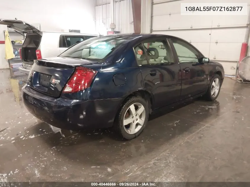 2007 Saturn Ion 3 VIN: 1G8AL55F07Z162877 Lot: 40446666