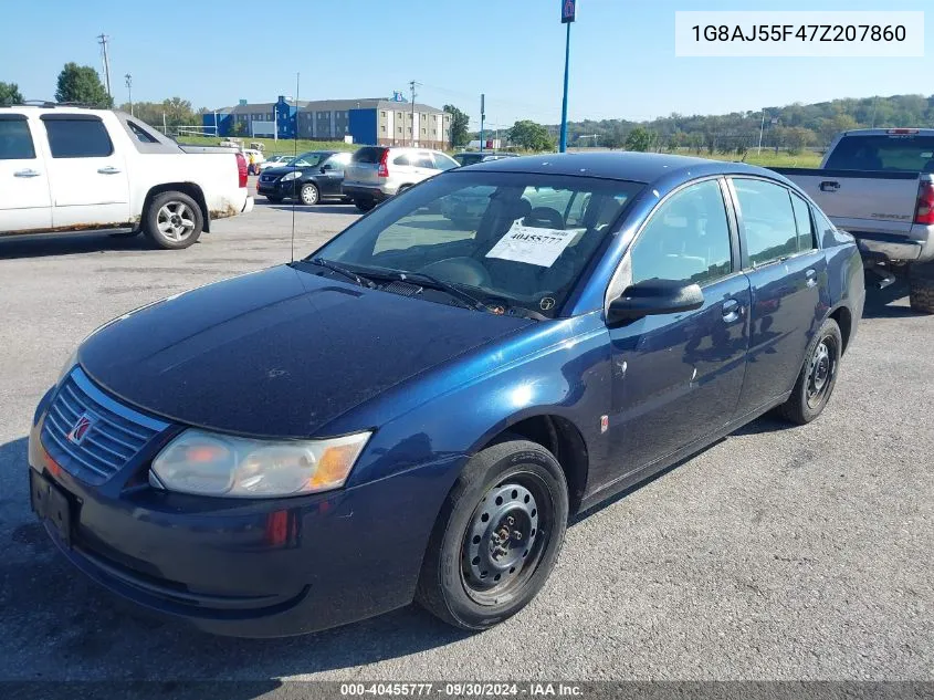 2007 Saturn Ion Level 2 VIN: 1G8AJ55F47Z207860 Lot: 40455777