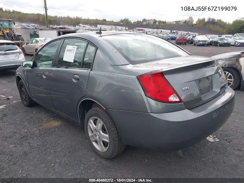 2007 Saturn Ion 2 VIN: 1G8AJ55F67Z199079 Lot: 40480272