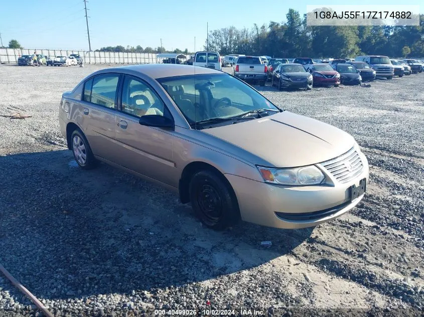 2007 Saturn Ion 2 VIN: 1G8AJ55F17Z174882 Lot: 40499026