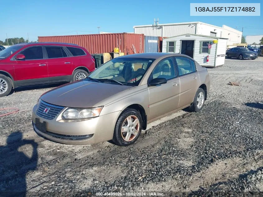 2007 Saturn Ion 2 VIN: 1G8AJ55F17Z174882 Lot: 40499026