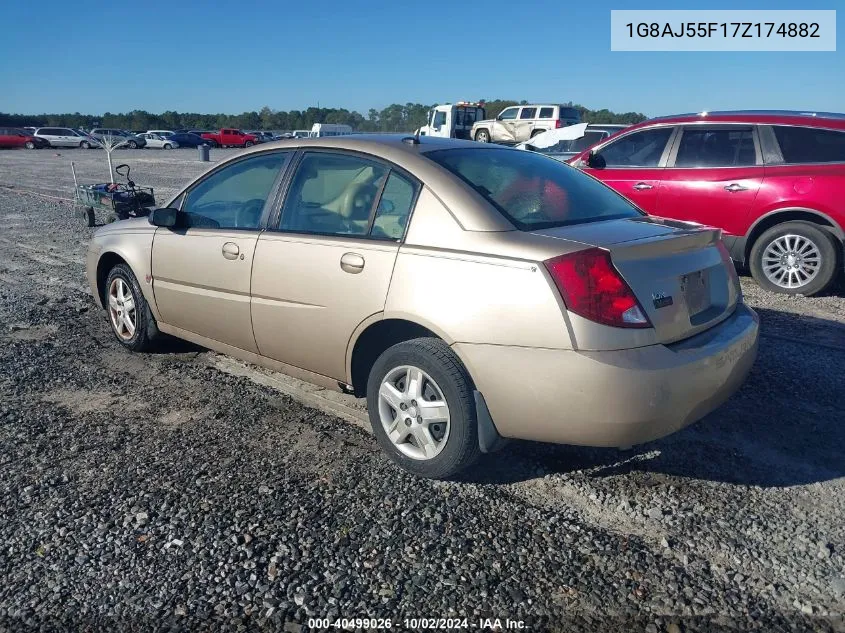 2007 Saturn Ion 2 VIN: 1G8AJ55F17Z174882 Lot: 40499026