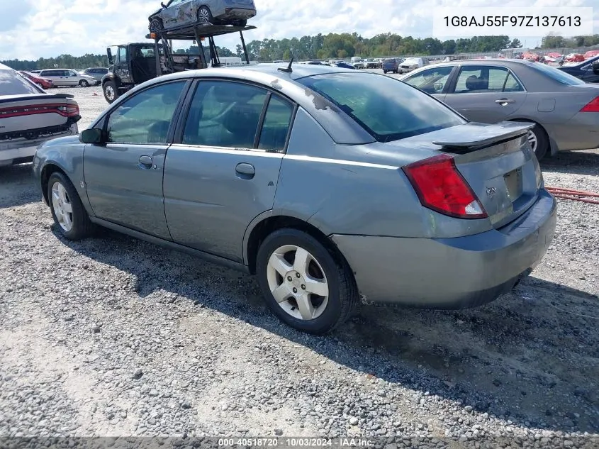 2007 Saturn Ion 2 VIN: 1G8AJ55F97Z137613 Lot: 40518720