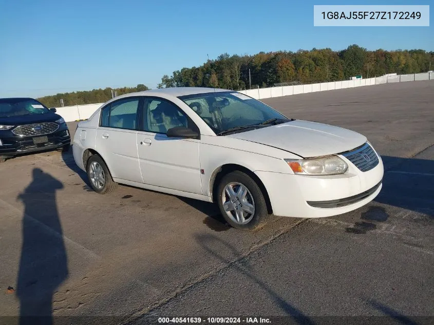 2007 Saturn Ion 2 VIN: 1G8AJ55F27Z172249 Lot: 40541639