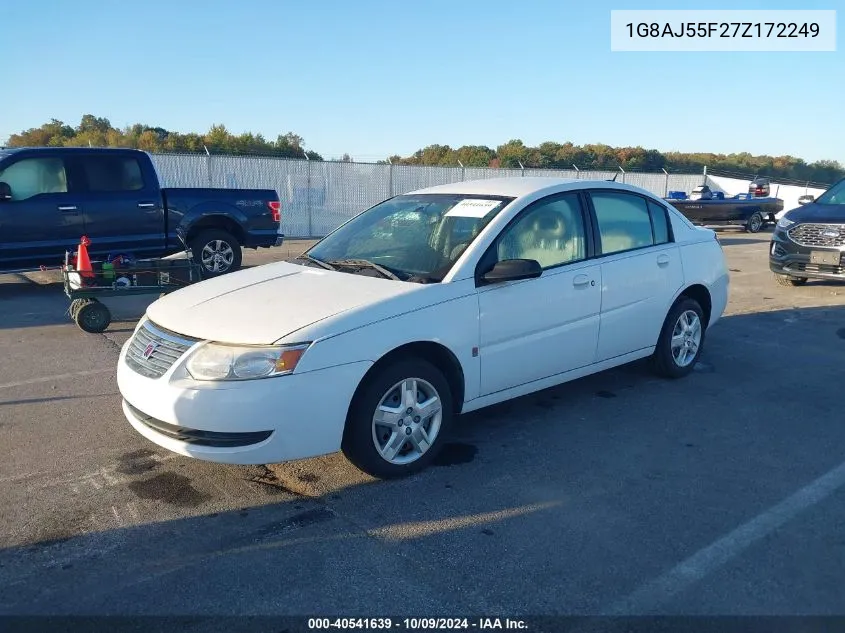 2007 Saturn Ion 2 VIN: 1G8AJ55F27Z172249 Lot: 40541639