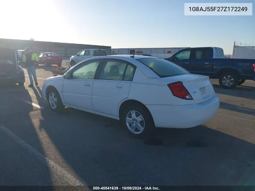 2007 Saturn Ion 2 VIN: 1G8AJ55F27Z172249 Lot: 40541639