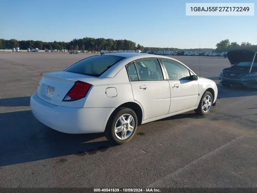 2007 Saturn Ion 2 VIN: 1G8AJ55F27Z172249 Lot: 40541639