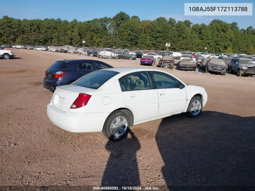 2007 Saturn Ion 2 VIN: 1G8AJ55F17Z113788 Lot: 40565092