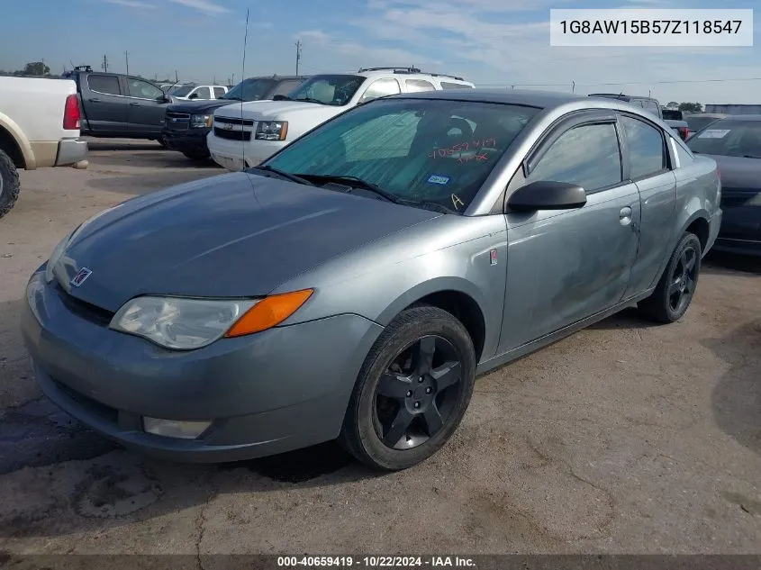 2007 Saturn Ion 3 VIN: 1G8AW15B57Z118547 Lot: 40659419