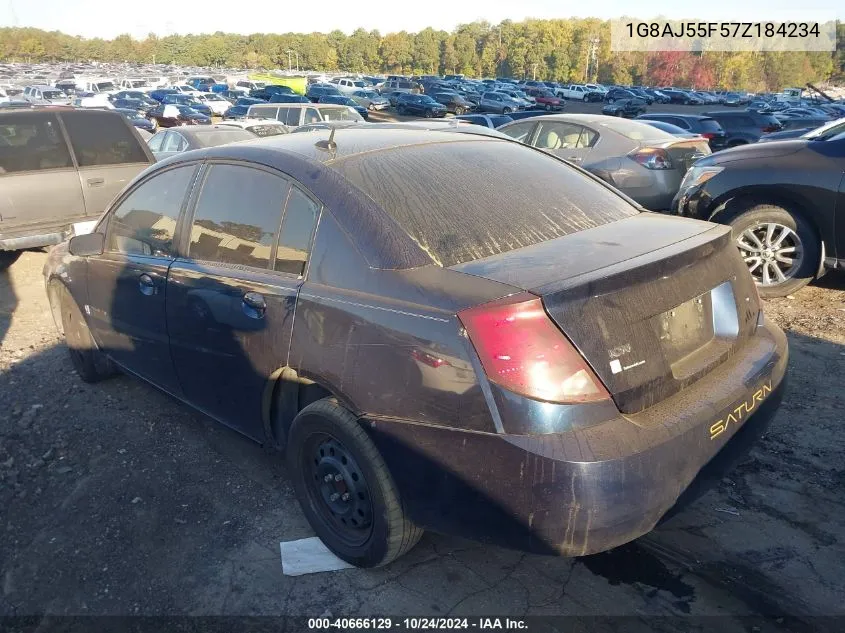 2007 Saturn Ion 2 VIN: 1G8AJ55F57Z184234 Lot: 40666129