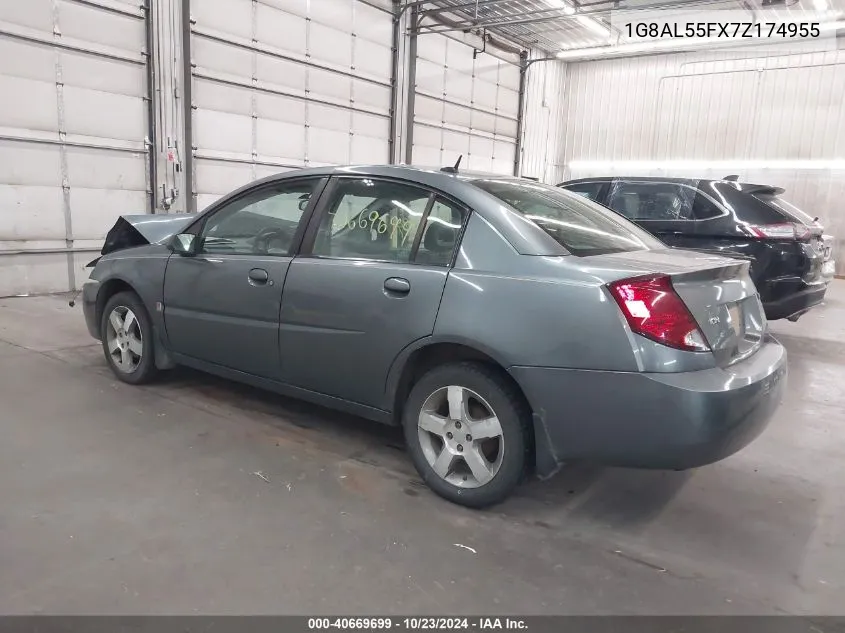 2007 Saturn Ion 3 VIN: 1G8AL55FX7Z174955 Lot: 40669699