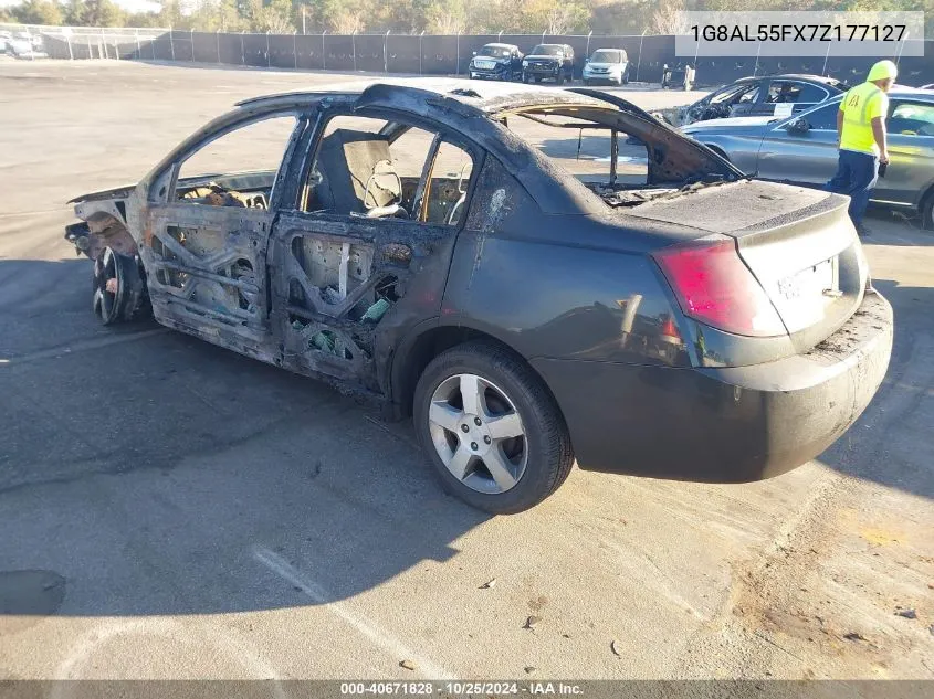 2007 Saturn Ion 3 VIN: 1G8AL55FX7Z177127 Lot: 40671828