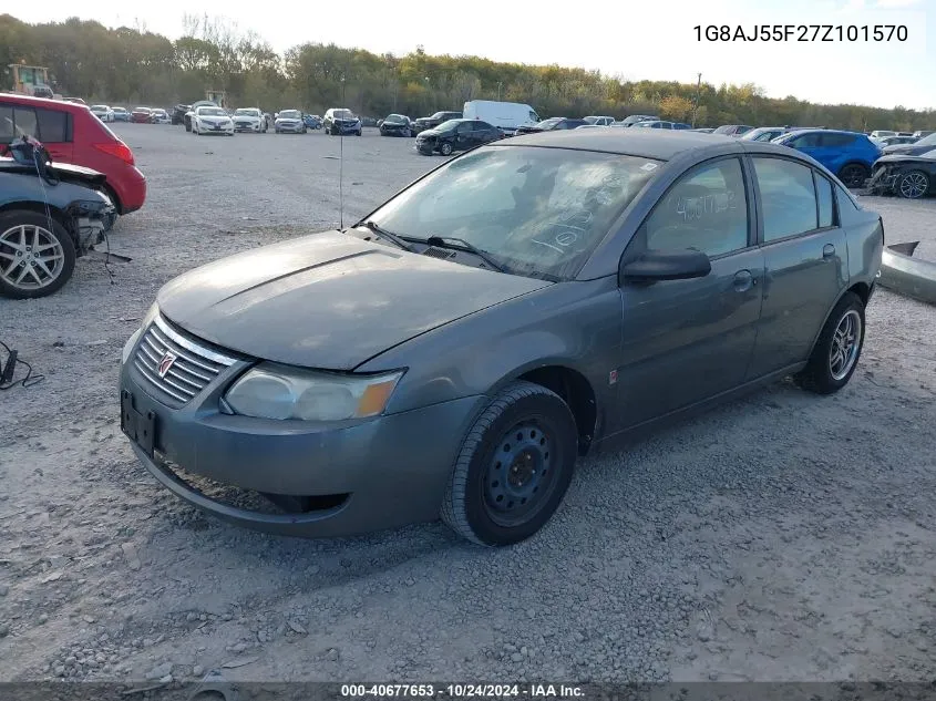 2007 Saturn Ion Level 2 VIN: 1G8AJ55F27Z101570 Lot: 40677653