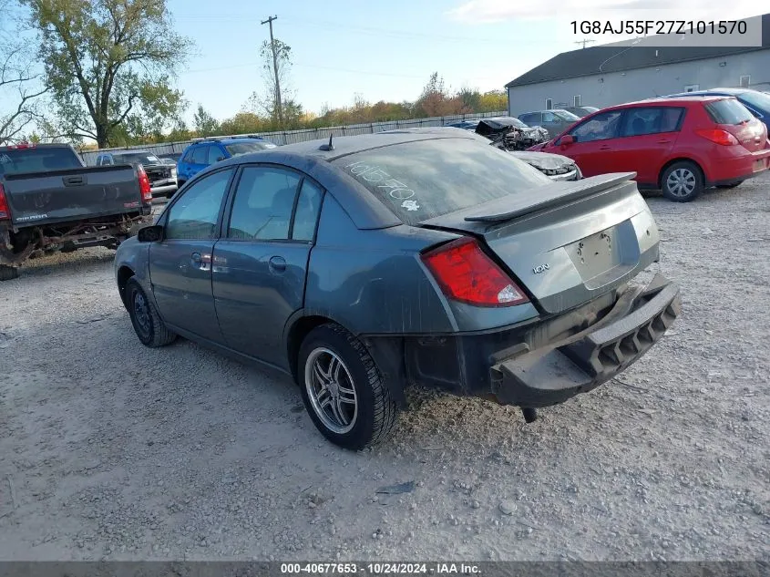 2007 Saturn Ion Level 2 VIN: 1G8AJ55F27Z101570 Lot: 40677653