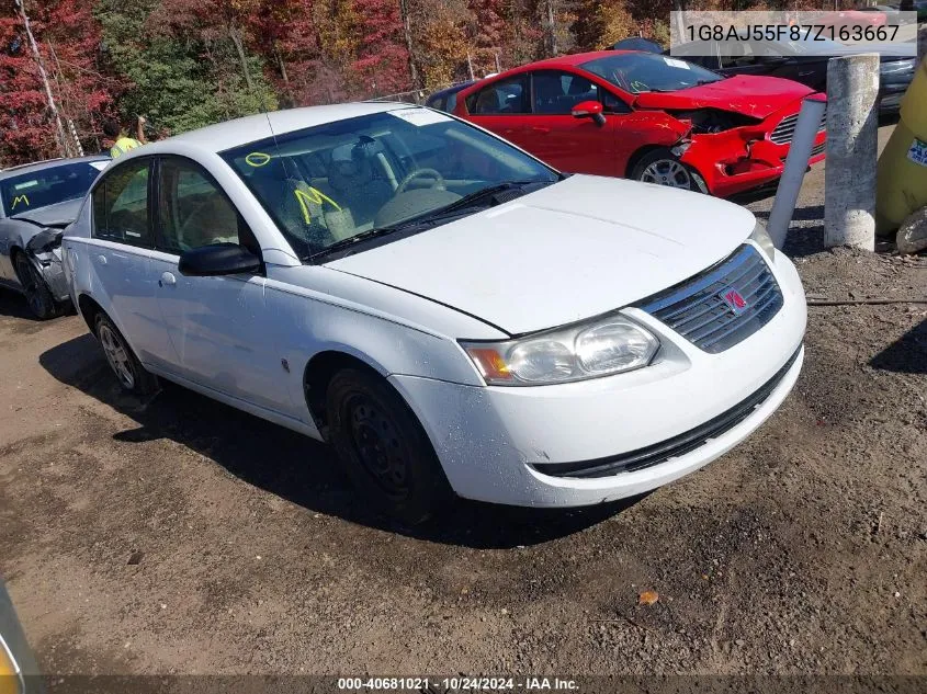 2007 Saturn Ion 2 VIN: 1G8AJ55F87Z163667 Lot: 40681021