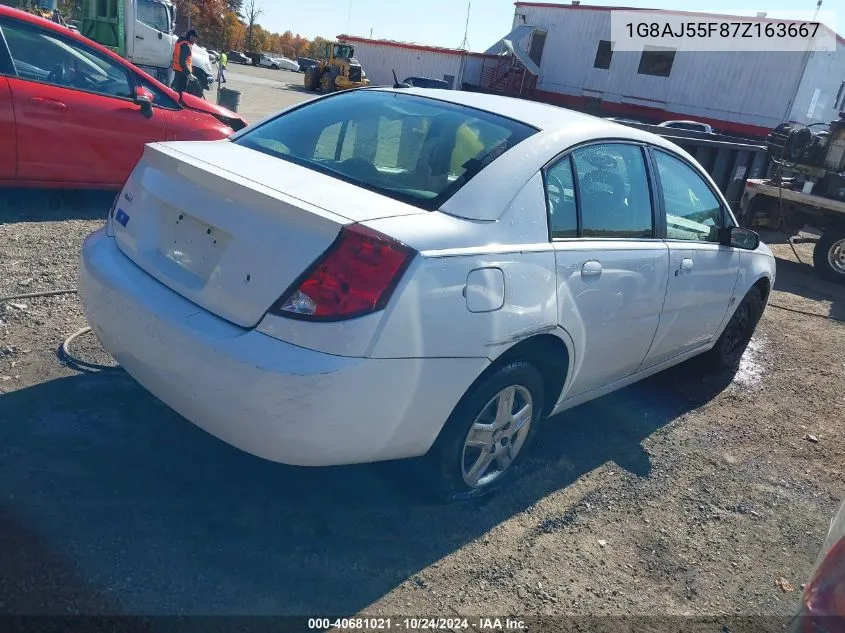 2007 Saturn Ion 2 VIN: 1G8AJ55F87Z163667 Lot: 40681021