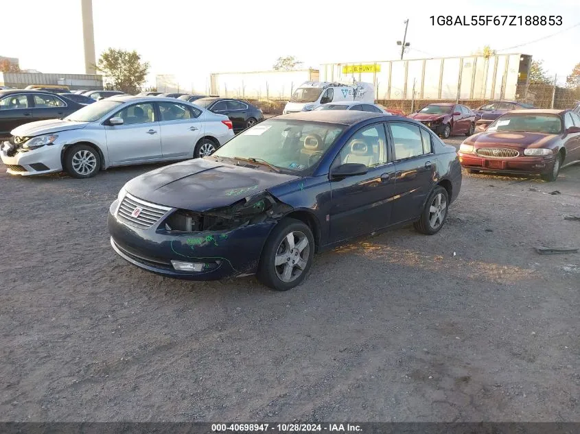 2007 Saturn Ion 3 VIN: 1G8AL55F67Z188853 Lot: 40698947