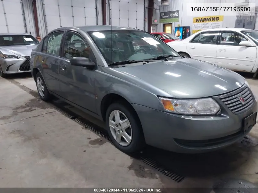 2007 Saturn Ion 2 VIN: 1G8AZ55F47Z195900 Lot: 40720344