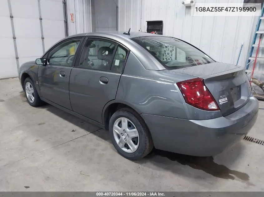 2007 Saturn Ion 2 VIN: 1G8AZ55F47Z195900 Lot: 40720344