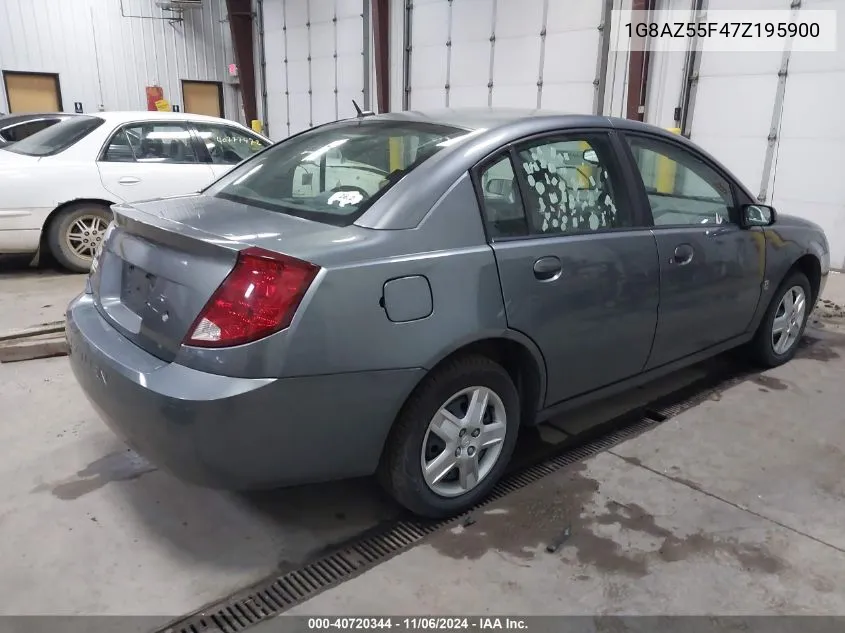 2007 Saturn Ion 2 VIN: 1G8AZ55F47Z195900 Lot: 40720344