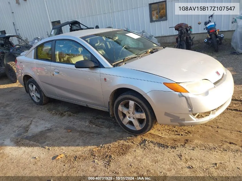 2007 Saturn Ion 3 VIN: 1G8AV15B17Z107547 Lot: 40731925