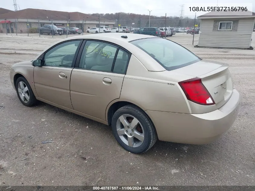 2007 Saturn Ion Level 3 VIN: 1G8AL55F37Z156796 Lot: 40787587