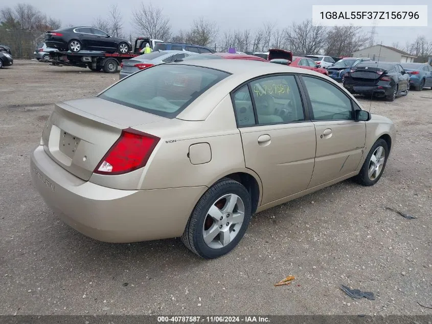 2007 Saturn Ion Level 3 VIN: 1G8AL55F37Z156796 Lot: 40787587