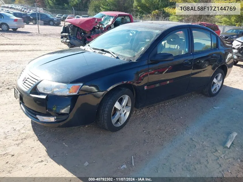 2007 Saturn Ion 3 VIN: 1G8AL58F17Z144769 Lot: 40792302