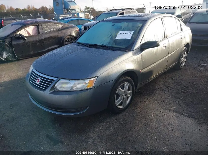 2007 Saturn Ion 2 VIN: 1G8AJ55F77Z103203 Lot: 40836690