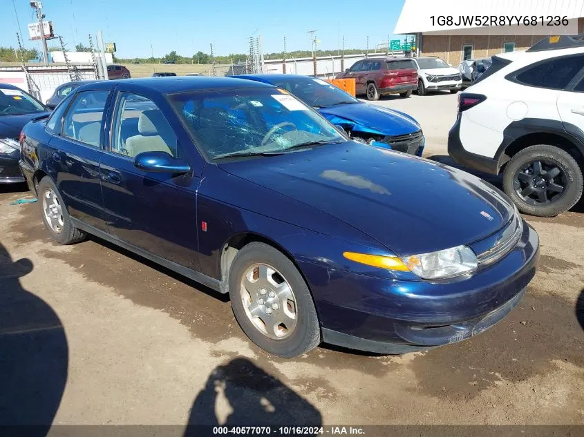 2000 Saturn Ls2 VIN: 1G8JW52R8YY681236 Lot: 40577070