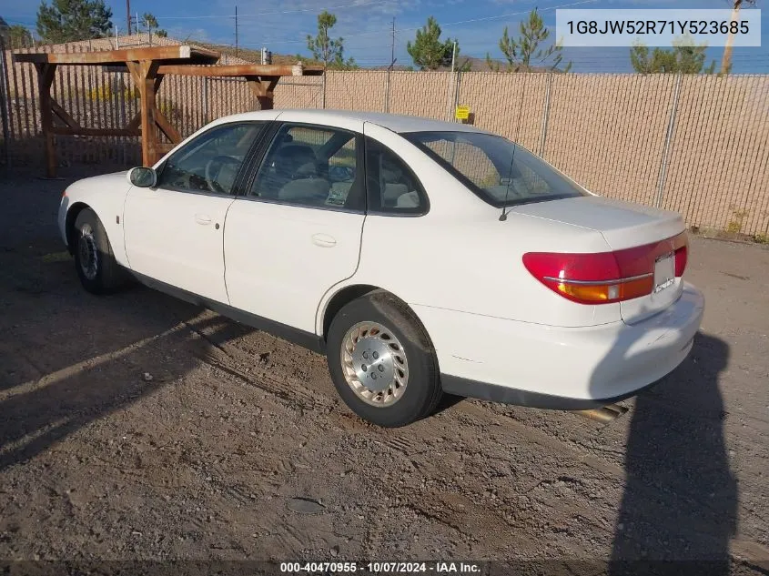 2001 Saturn L300 VIN: 1G8JW52R71Y523685 Lot: 40470955