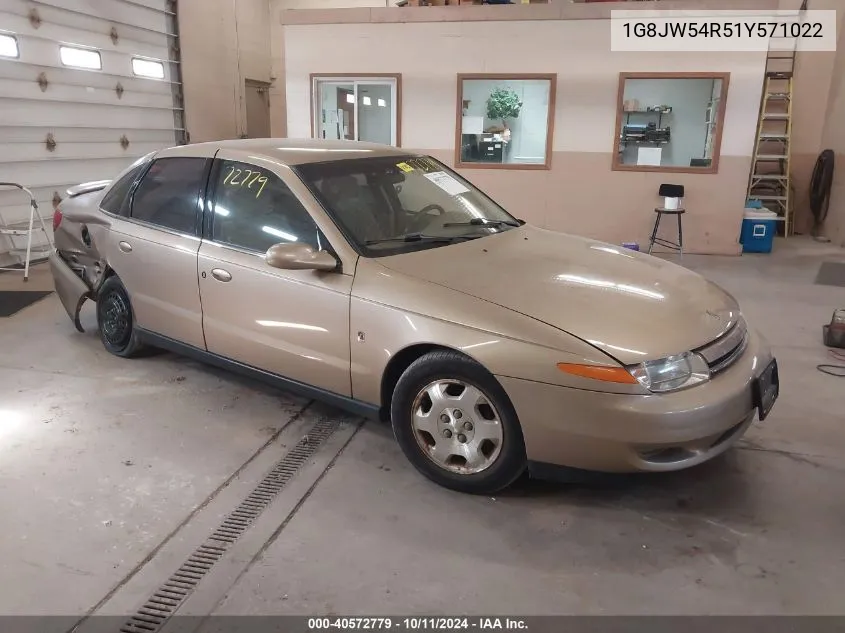 2001 Saturn L300 VIN: 1G8JW54R51Y571022 Lot: 40572779