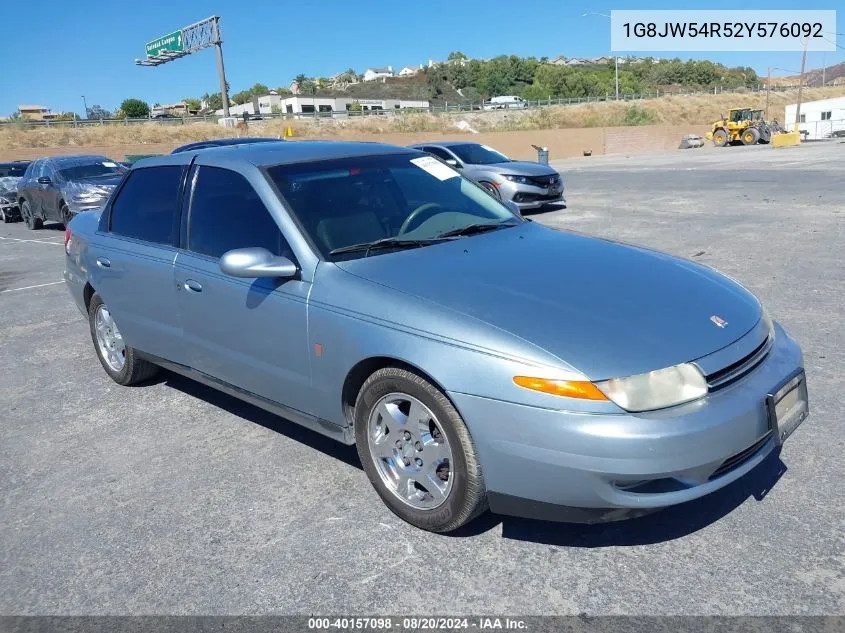 2002 Saturn L-Series L300 VIN: 1G8JW54R52Y576092 Lot: 40157098