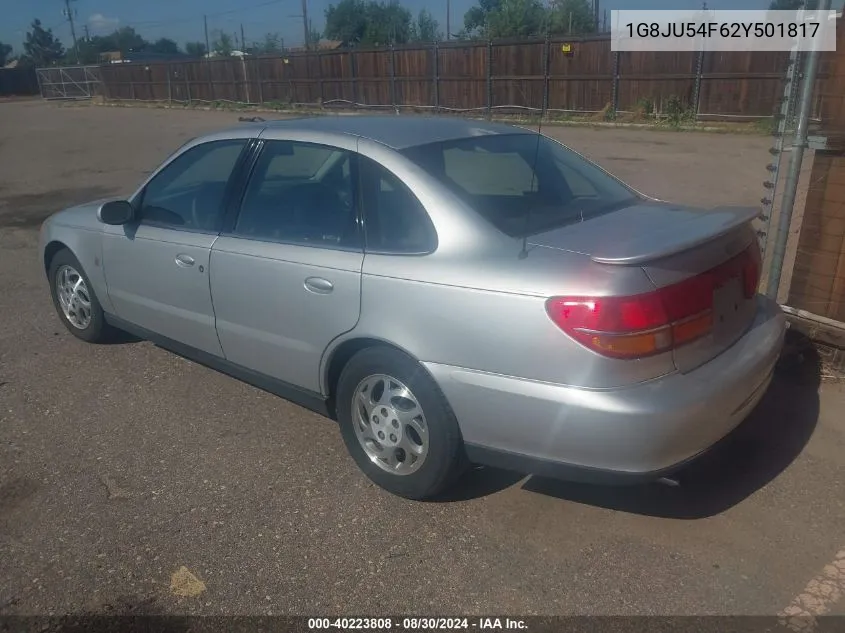 2002 Saturn L-Series L200 VIN: 1G8JU54F62Y501817 Lot: 40223808