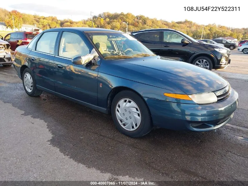 2002 Saturn L-Series L200 VIN: 1G8JU54F22Y522311 Lot: 40807065