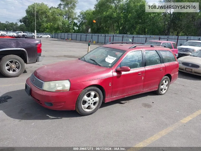 2003 Saturn L-Series Lw300 VIN: 1G8JW84R53Y542916 Lot: 39657273