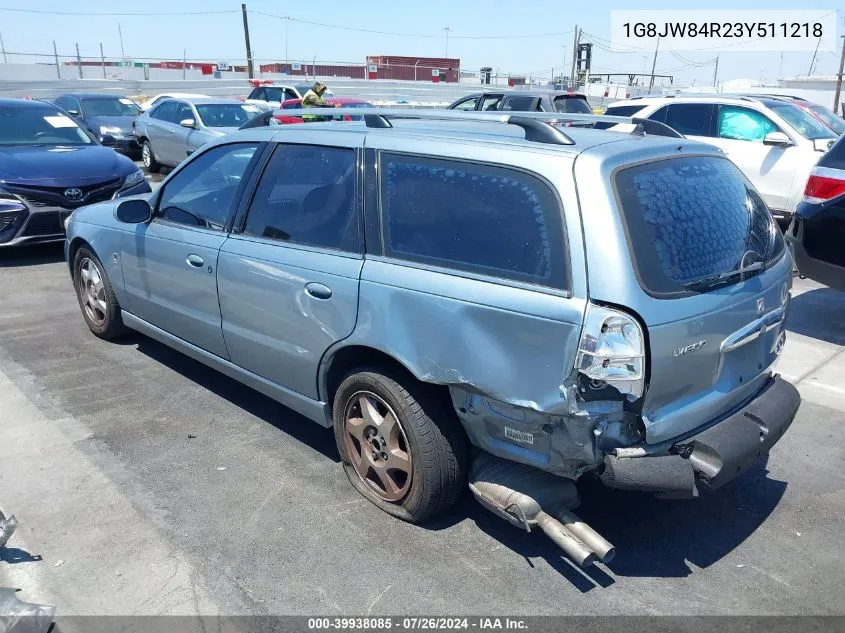 2003 Saturn L-Series Lw300 VIN: 1G8JW84R23Y511218 Lot: 39938085