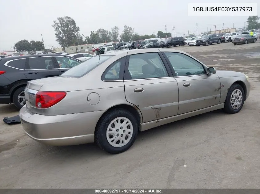 2003 Saturn L-Series L200 VIN: 1G8JU54F03Y537973 Lot: 40592797