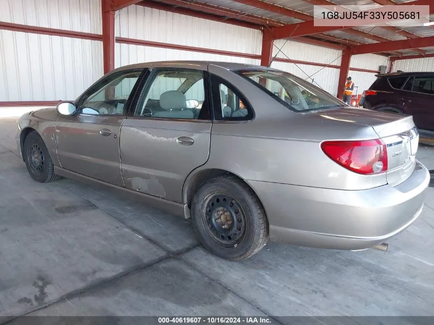 1G8JU54F33Y505681 2003 Saturn L-Series L200