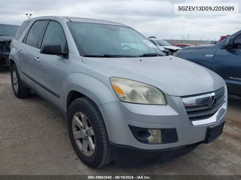 5GZEV13D09J205089 2009 Saturn Outlook Xe