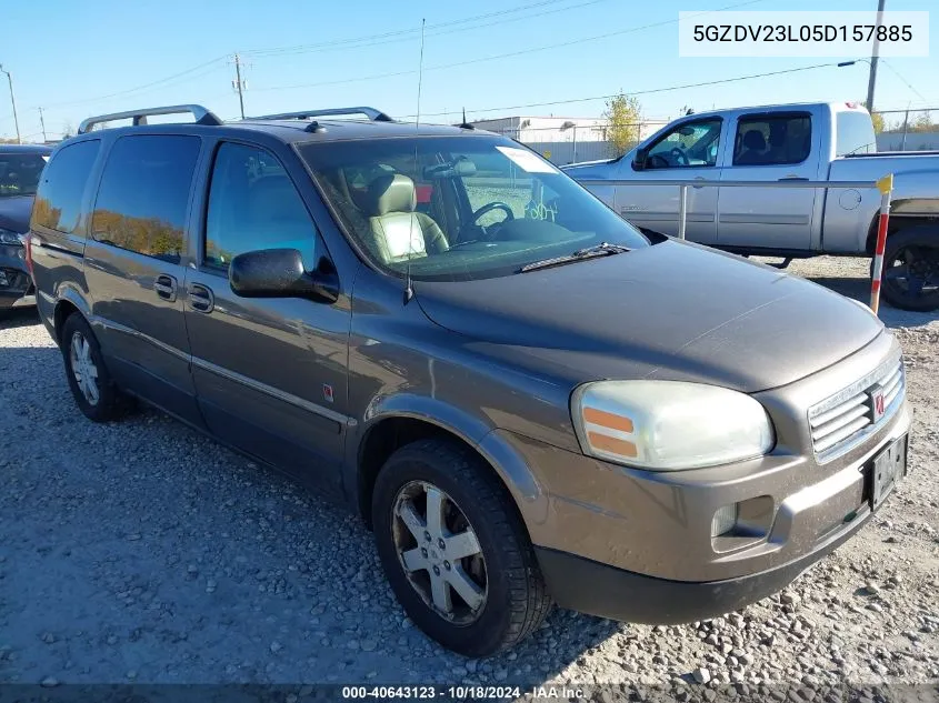 2005 Saturn Relay Fwd VIN: 5GZDV23L05D157885 Lot: 40643123